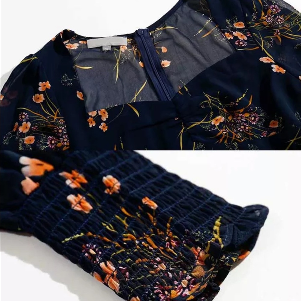 LAST ONE!!  Sleeve Elegant Floral Vintage Dress - Picture 5 of 6